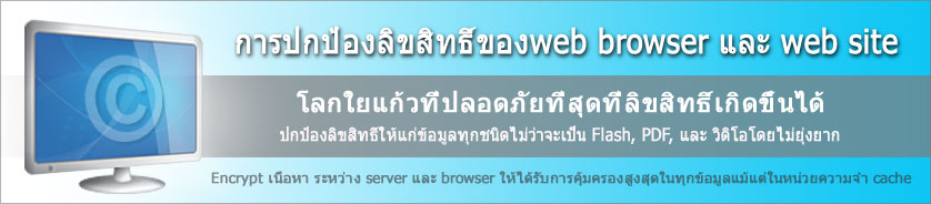 การปกป้องลิขสิทธิ์ของweb browser และ web site